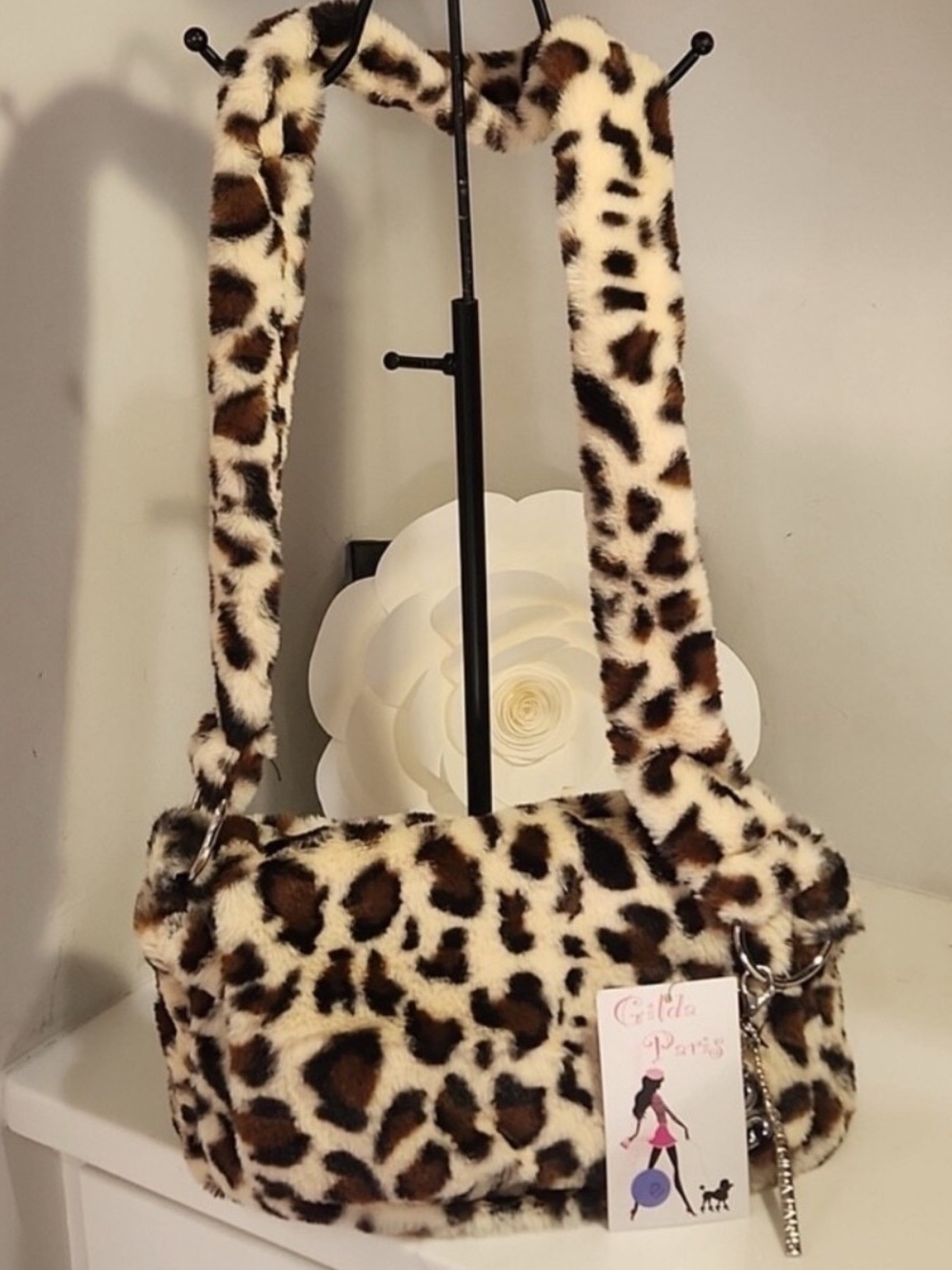 Gilda Paris Fur Messenger Bag